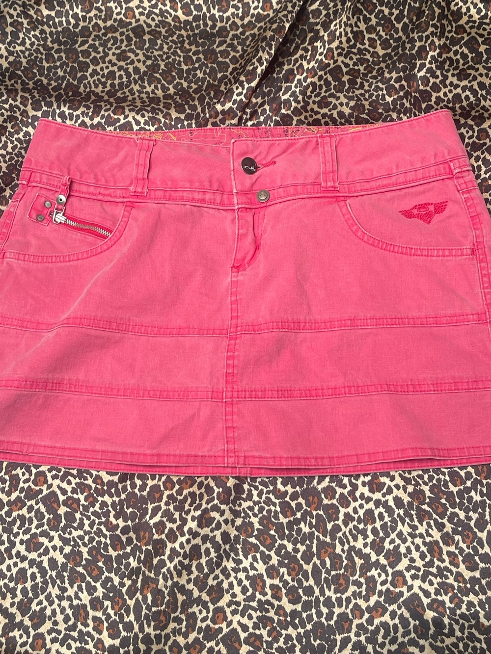Y2k Oakley Pink Mini Skirt
